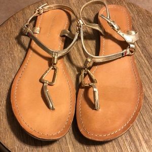 Tommy Hilfiger Gold Sandals